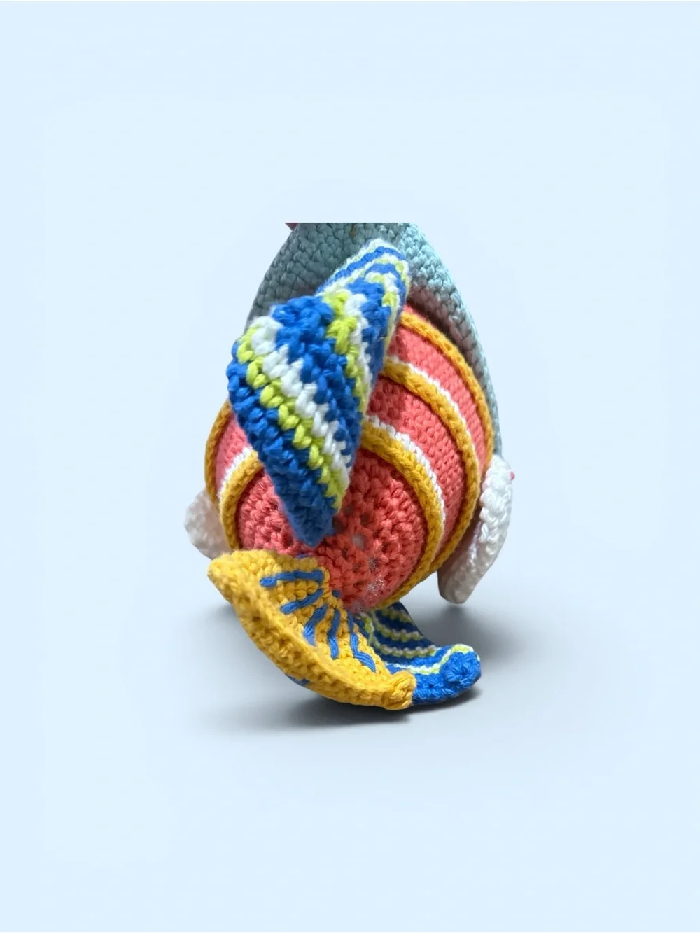 Handmade Colorful Aquatic Amigurumi Angelfish Plush Crochet Fish